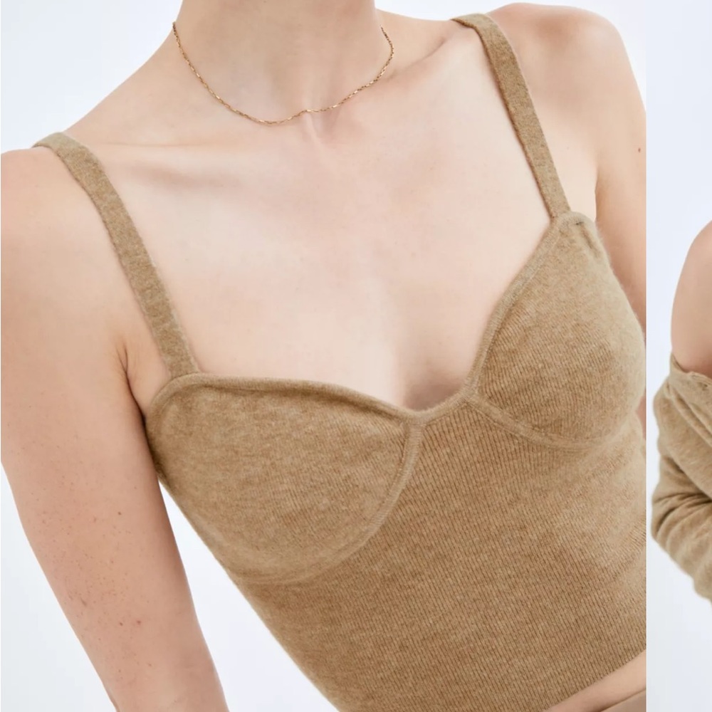 Wilfred Aritzia Sicily Bustier Sweater Tank